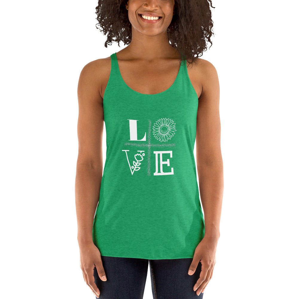 LOVE Women's Racerback Tank - Fearless Confidence Coufeax™