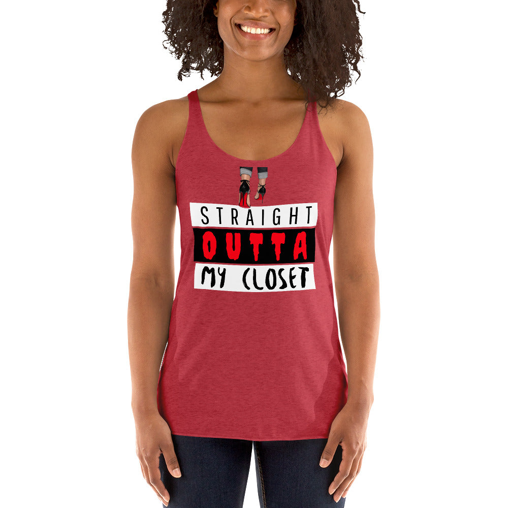 Straight Outta My Closet Women's Racerback Tank - Fearless Confidence Coufeax™