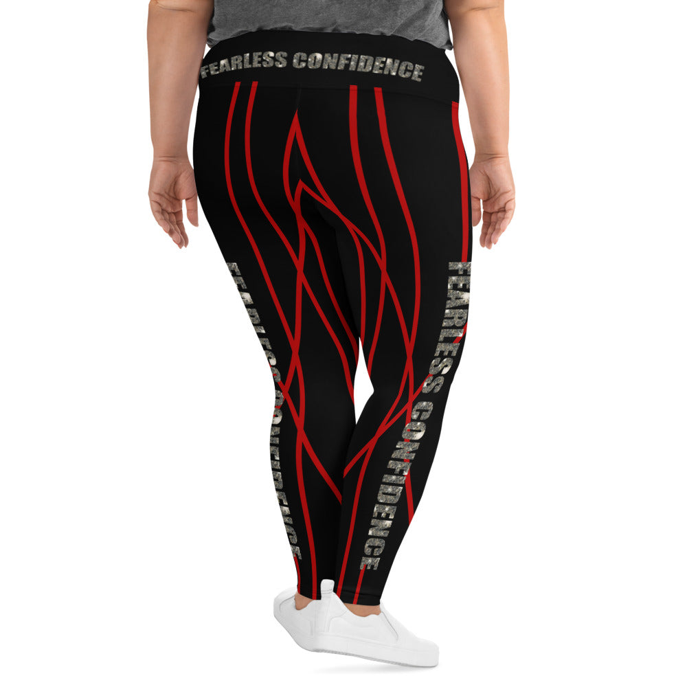 Fearless Confidence Plus Size Leggings - Fearless Confidence Coufeax™