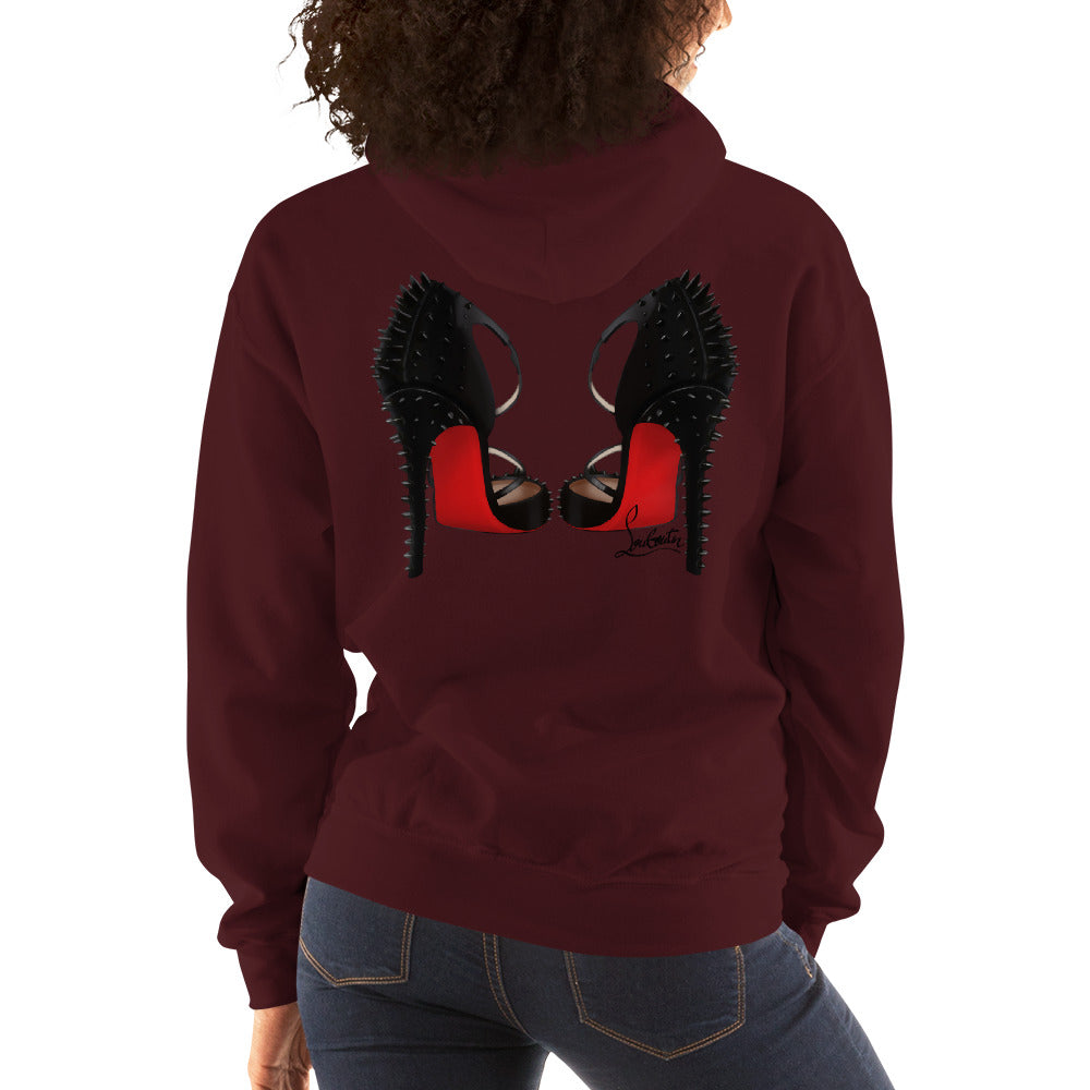 When I Die Bury Me In Red Bottoms Hoodie - Fearless Confidence Coufeax™