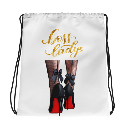 Boss Lady Red Bottoms Drawstring bag - Fearless Confidence Coufeax™