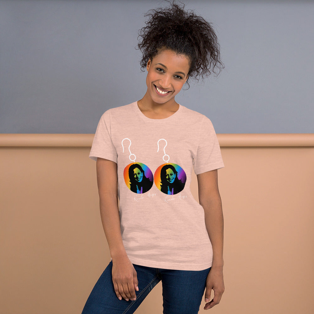 Kamala Harris EarringsT-Shirt - Fearless Confidence Coufeax™