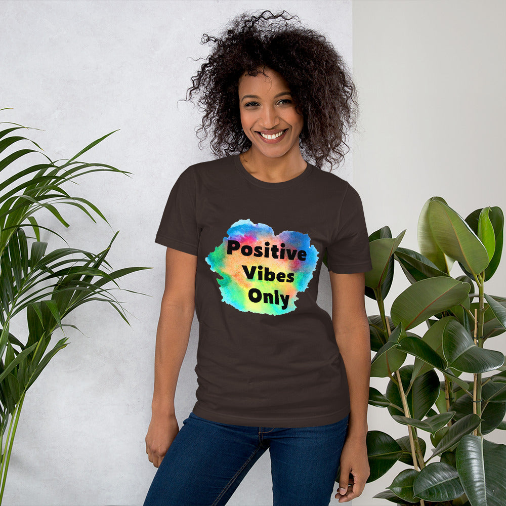 POSITIVE VIBES ONLY T-Shirt - Fearless Confidence Coufeax™