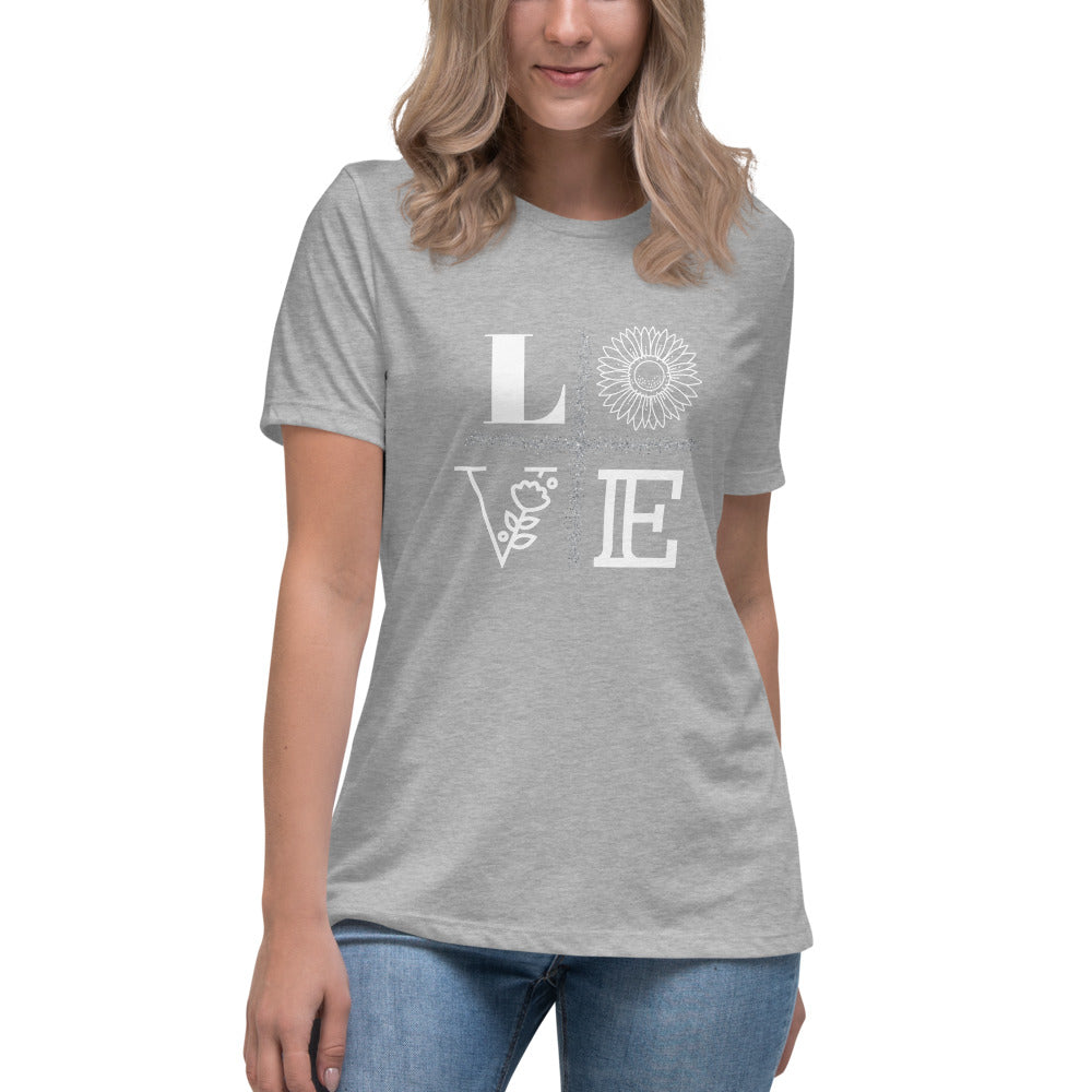 LOVE Women's Relaxed T-Shirt - Fearless Confidence Coufeax™