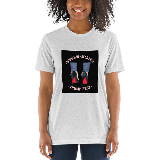 WOMEN IN HEELS FOR TRUMP 2020 Short sleeve t-shirt - Fearless Confidence Coufeax™