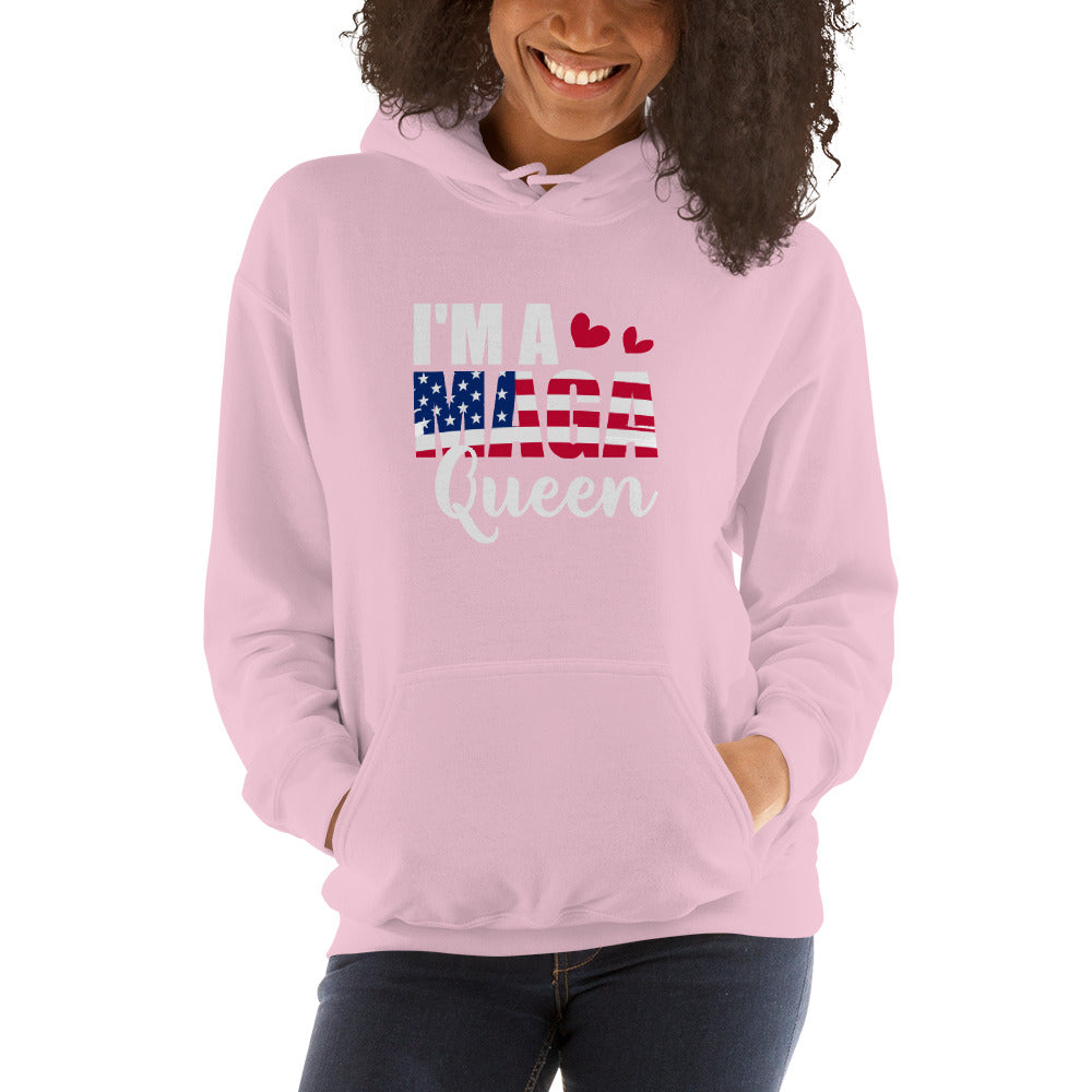 I'M A MAGA QUEEN  TRUMPSTER Hoodie - Fearless Confidence Coufeax™