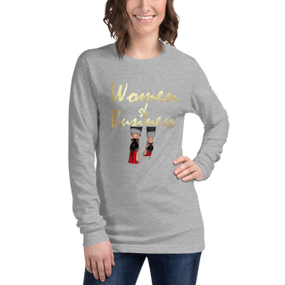 WOMAN OF BUSINESS Long Sleeve Tee - Fearless Confidence Coufeax™