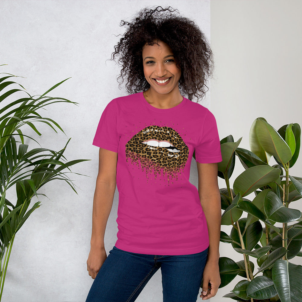 LEOPARD LIPS T-Shirt - Fearless Confidence Coufeax™