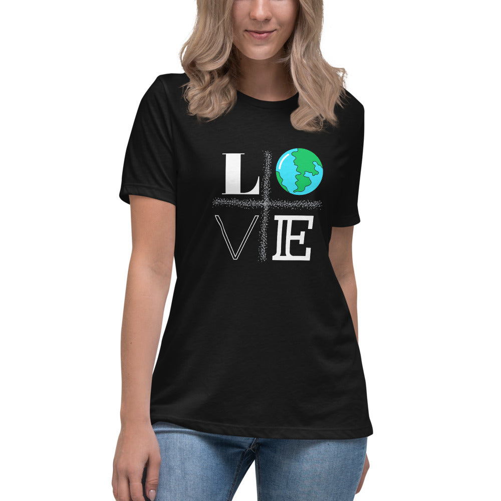 LOVE Women's Relaxed T-Shirt - Fearless Confidence Coufeax™