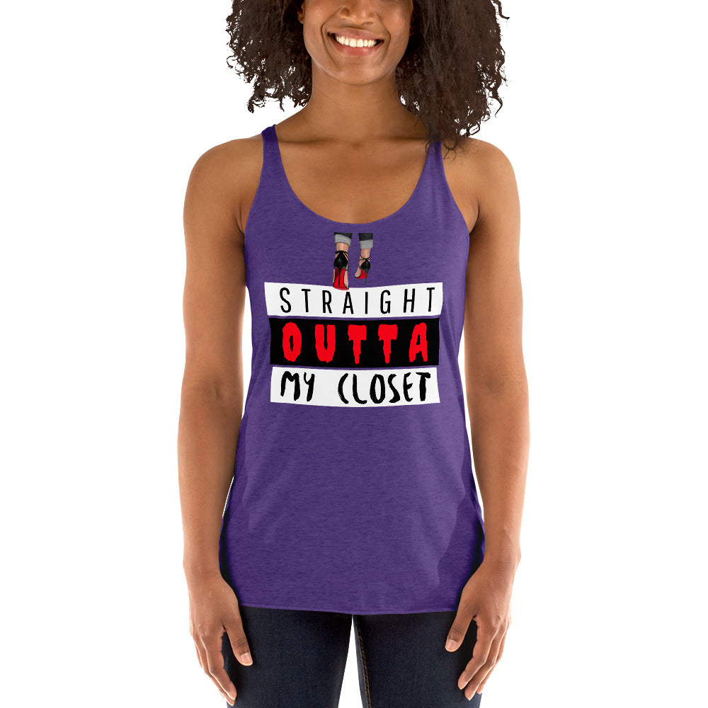 Straight Outta My Closet Women's Racerback Tank - Fearless Confidence Coufeax™