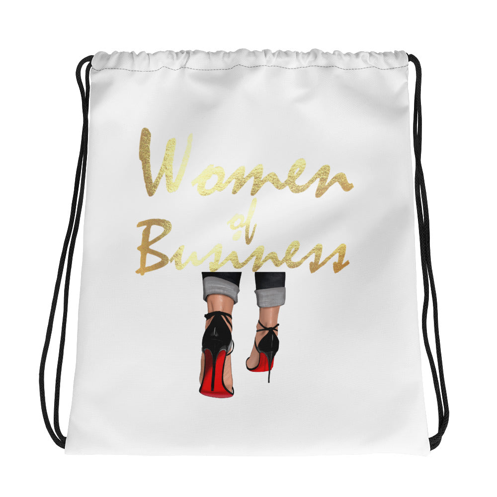 Woman of Business Drawstring bag - Fearless Confidence Coufeax™