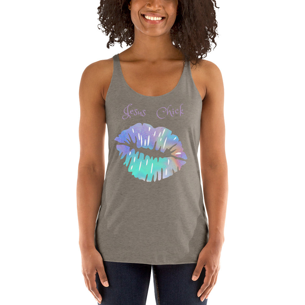 Jesus Chick Women's Racerback Tank - Fearless Confidence Coufeax™