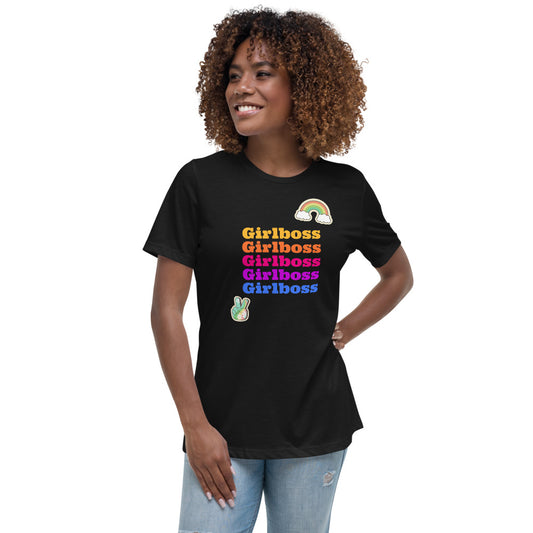 Girlboss Women's Relaxed T-Shirt - Fearless Confidence Coufeax™