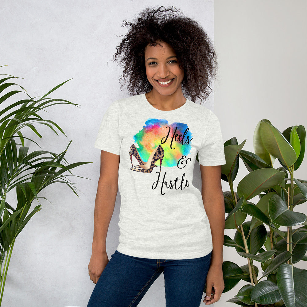 Heels & Hustle Short-Sleeve T-Shirt - Fearless Confidence Coufeax™