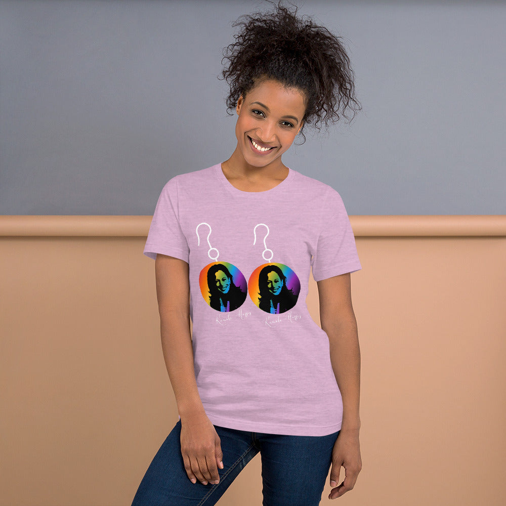 Kamala Harris EarringsT-Shirt - Fearless Confidence Coufeax™