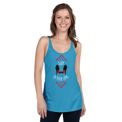 SLAY IN YOUR LANE Women's Racerback Tank - Fearless Confidence Coufeax™