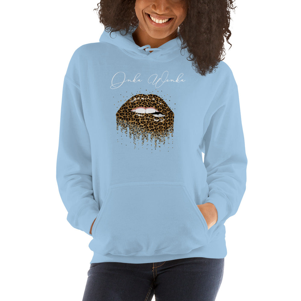 ONKA WONKA LEOPARD LIPS Hoodie - Fearless Confidence Coufeax™