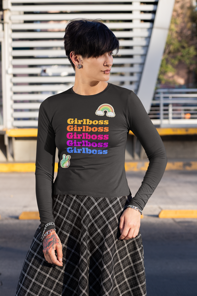 Girlboss Long Sleeve Tee - Fearless Confidence Coufeax™