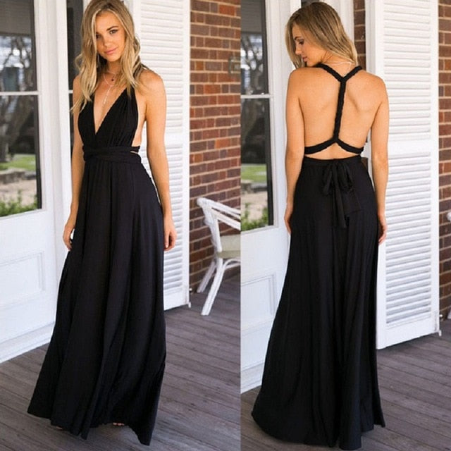 Multiway Wrap Convertible Boho Maxi - Fearless Confidence Coufeax™