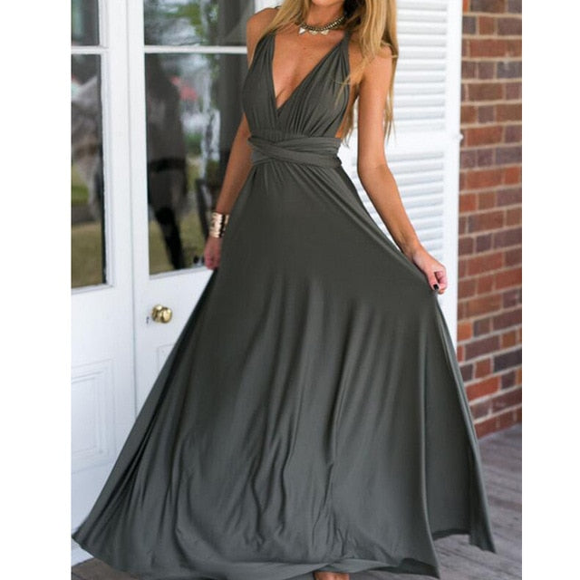 Multiway Wrap Convertible Boho Maxi - Fearless Confidence Coufeax™