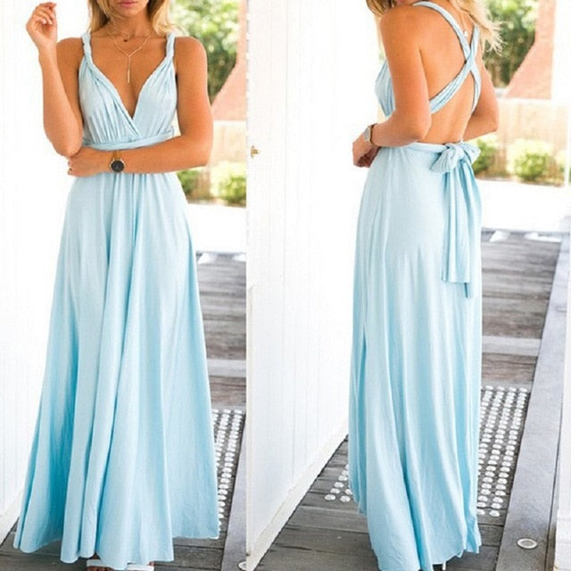 Multiway Wrap Convertible Boho Maxi - Fearless Confidence Coufeax™