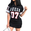 Hip Hop Queen Printed Long T Shirt - Fearless Confidence Coufeax™