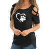 Fashion Lovely Heart Tshirt - Fearless Confidence Coufeax™