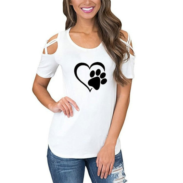 Fashion Lovely Heart Tshirt - Fearless Confidence Coufeax™