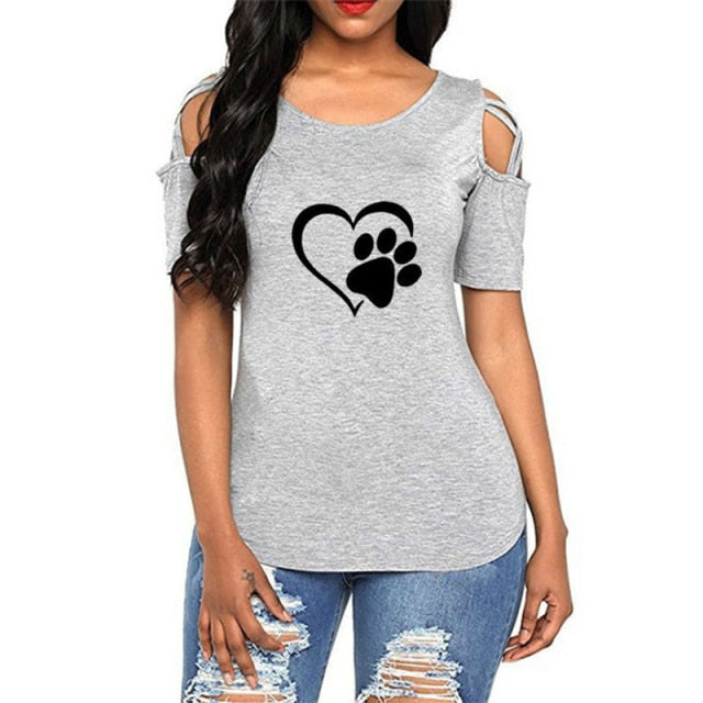 Fashion Lovely Heart Tshirt - Fearless Confidence Coufeax™