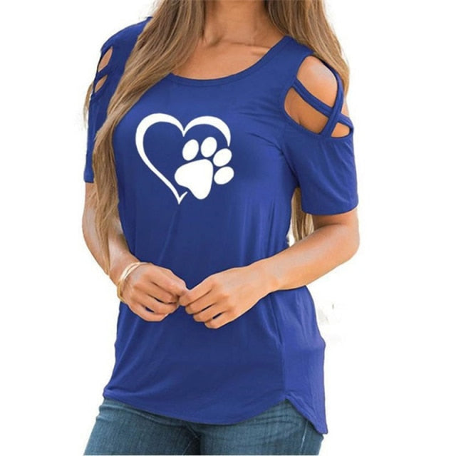 Fashion Lovely Heart Tshirt - Fearless Confidence Coufeax™