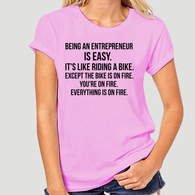 Being An Entrepreneur T-Shirt - Fearless Confidence Coufeax™