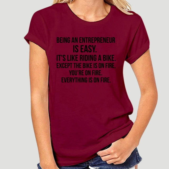 Being An Entrepreneur T-Shirt - Fearless Confidence Coufeax™