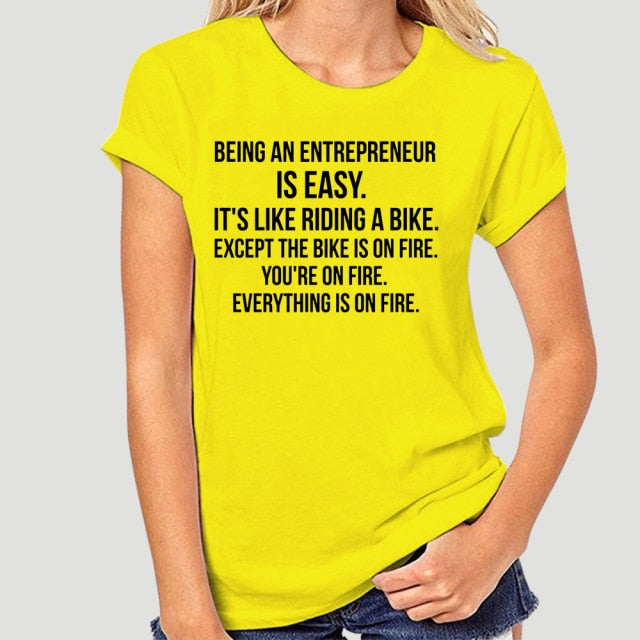 Being An Entrepreneur T-Shirt - Fearless Confidence Coufeax™