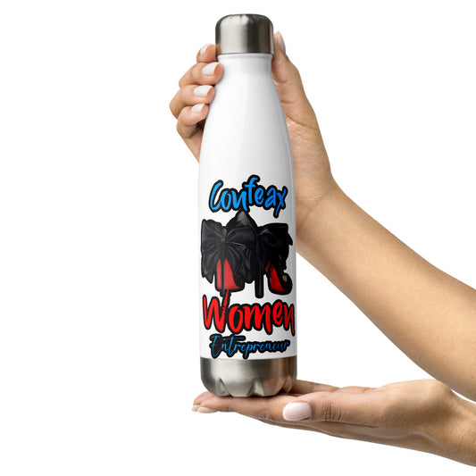 Coufeax Woman Entrepreneur Stainless Steel Water Bottle - Fearless Confidence Coufeax™