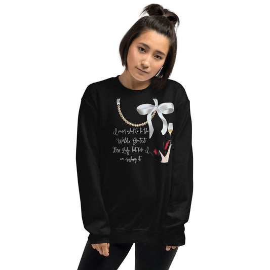 Pearl Necklace  Sweatshirt - Fearless Confidence Coufeax™