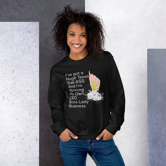 Texas Size A$$ Sweatshirt - Fearless Confidence Coufeax™