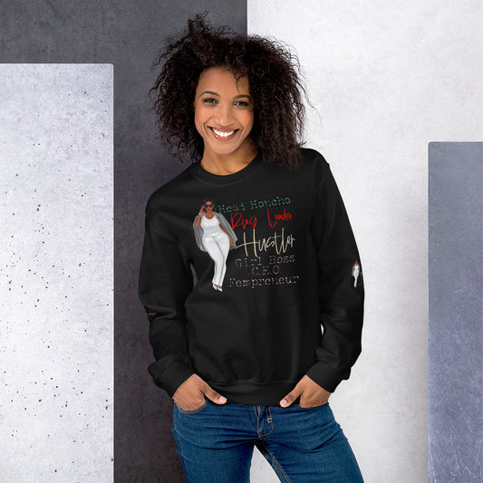 Boss Lady Status Sweatshirt - Fearless Confidence Coufeax™