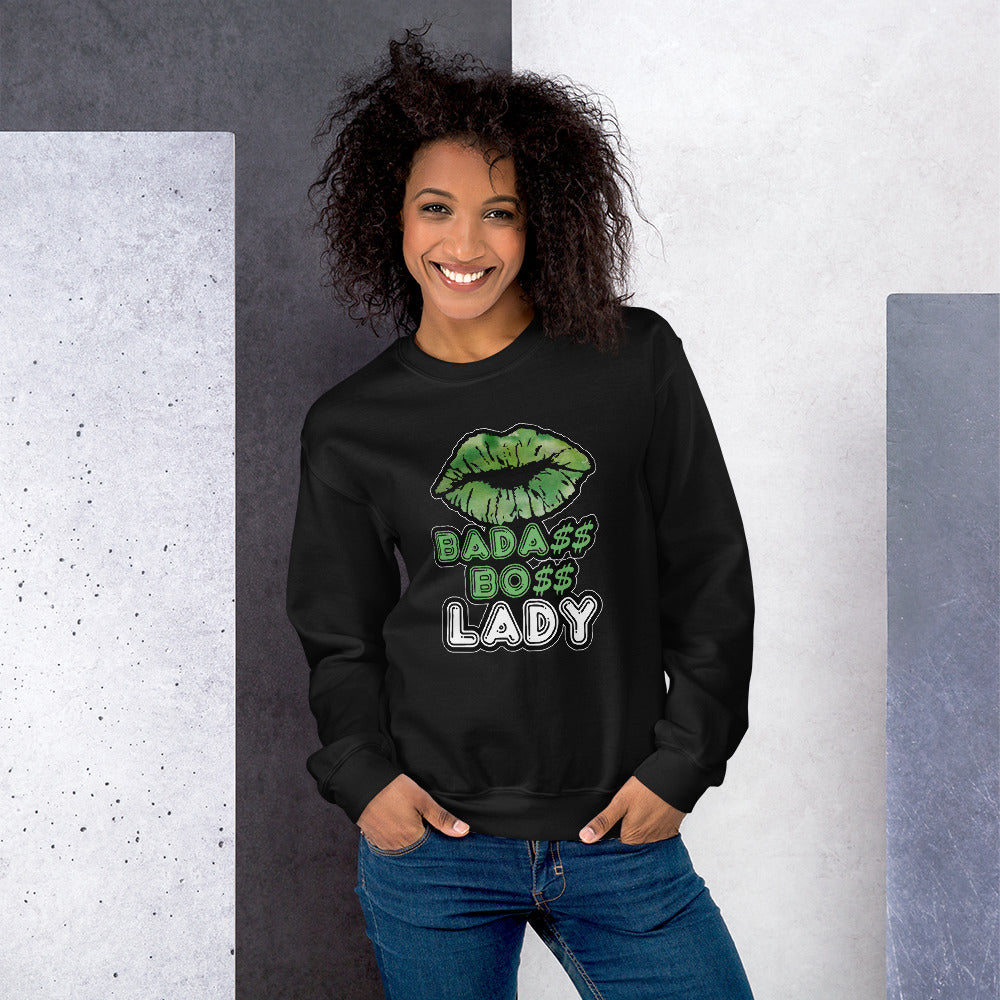 BADA$$ BO$$ LADY Sweatshirt - Fearless Confidence Coufeax™