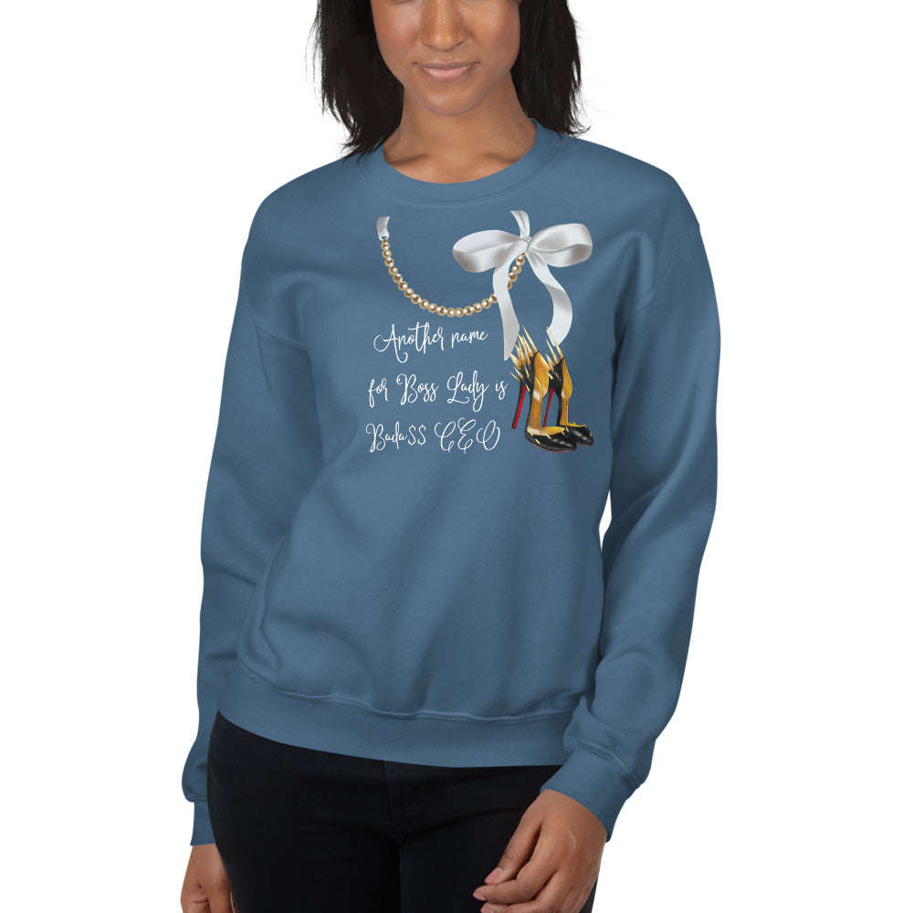 Pearl Necklace Sweatshirt - Fearless Confidence Coufeax™