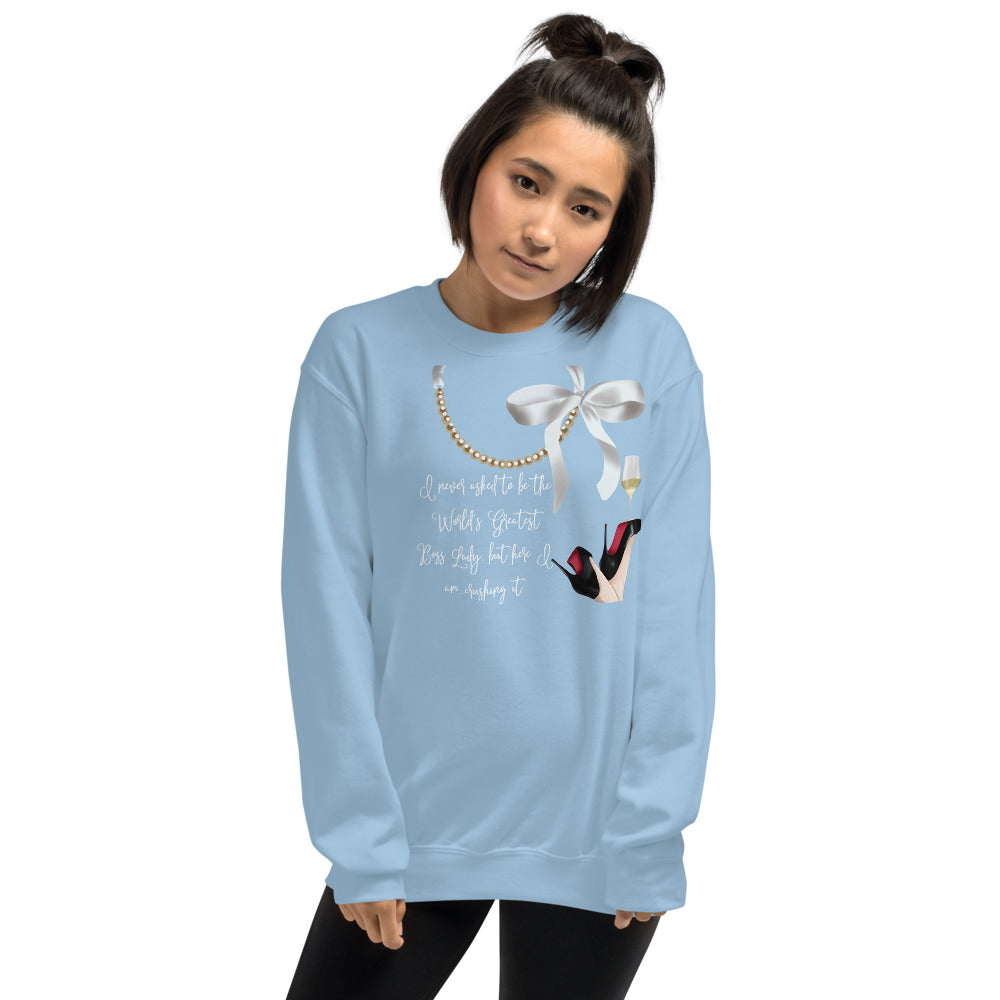 Pearl Necklace  Sweatshirt - Fearless Confidence Coufeax™