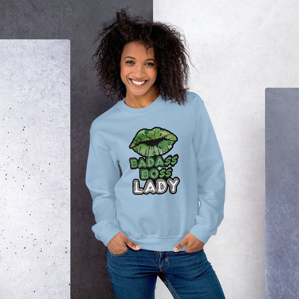 BADA$$ BO$$ LADY Sweatshirt - Fearless Confidence Coufeax™