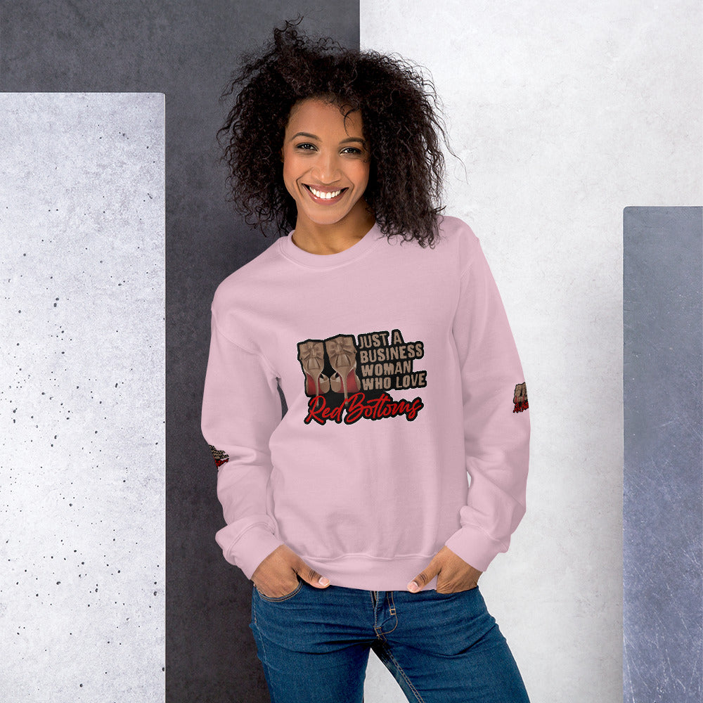 Just A Businesswoman Who Loves Red Bottoms Sweatshirt - Fearless Confidence Coufeax™