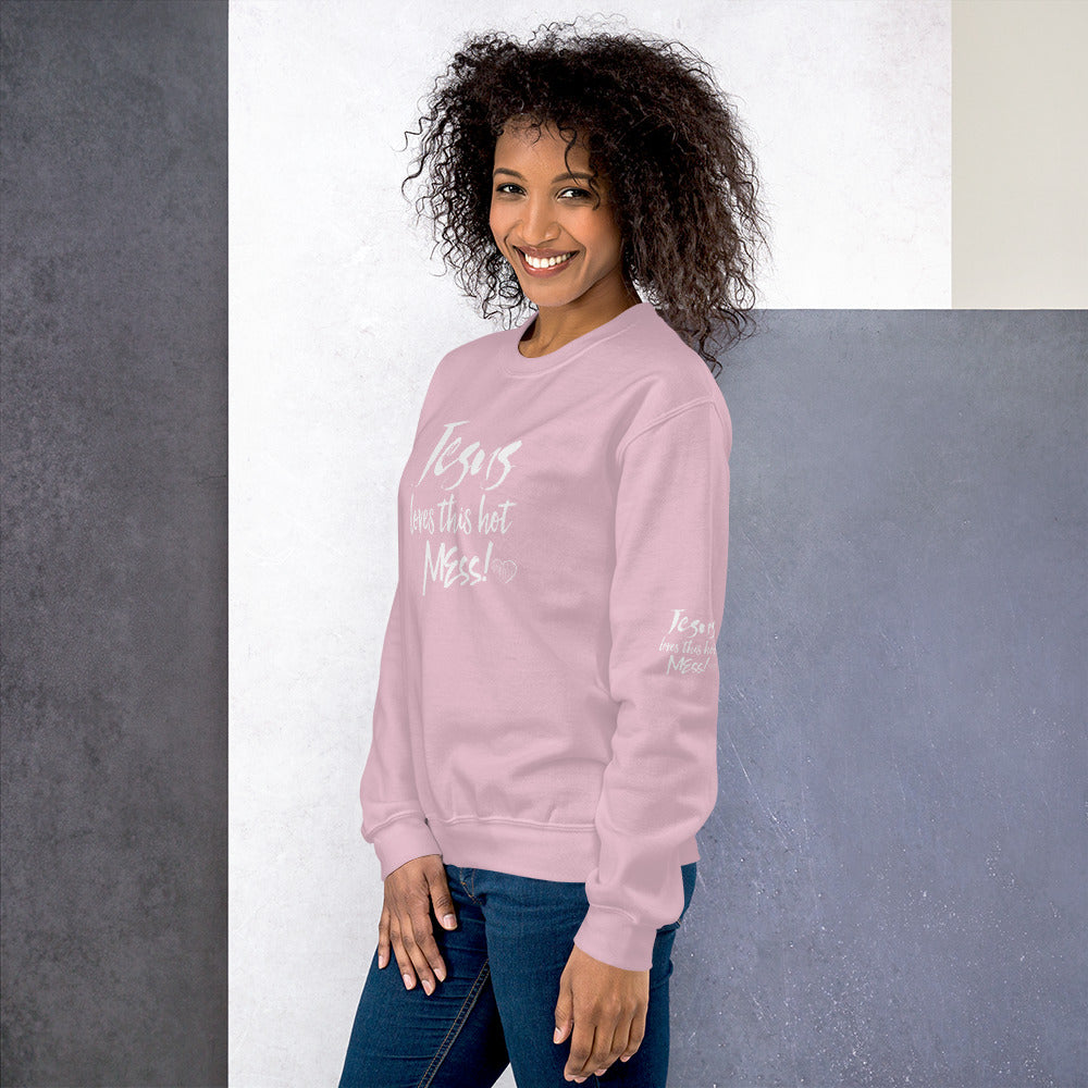 Jesus Loves This Hot Mess Sweatshirt - Fearless Confidence Coufeax™