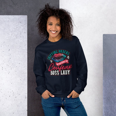 SHIPPING ORDERS IN THE SPIRIT OF COUFEAX BOSS LADY Sweatshirt - Fearless Confidence Coufeax™