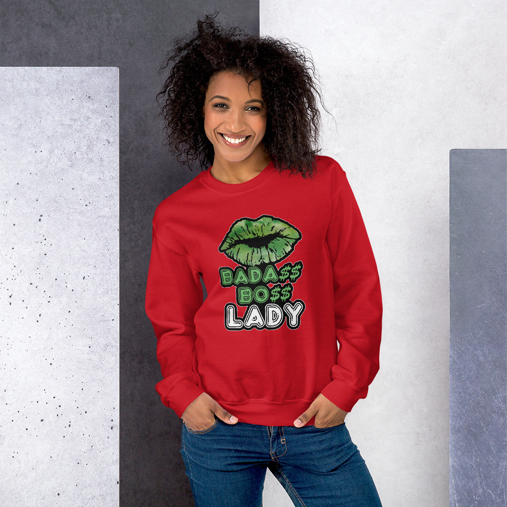 BADA$$ BO$$ LADY Sweatshirt - Fearless Confidence Coufeax™