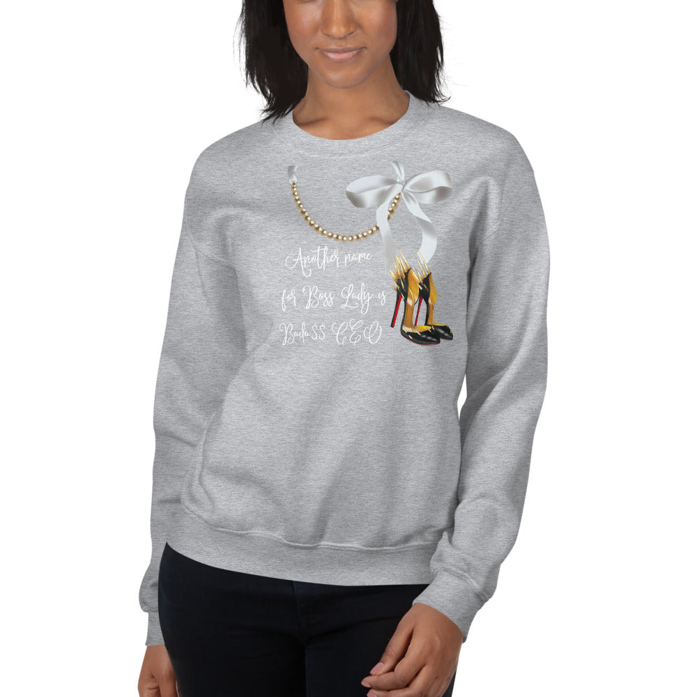 Pearl Necklace Sweatshirt - Fearless Confidence Coufeax™