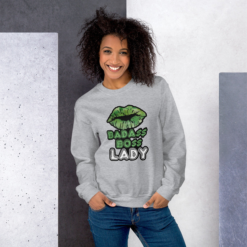 BADA$$ BO$$ LADY Sweatshirt - Fearless Confidence Coufeax™