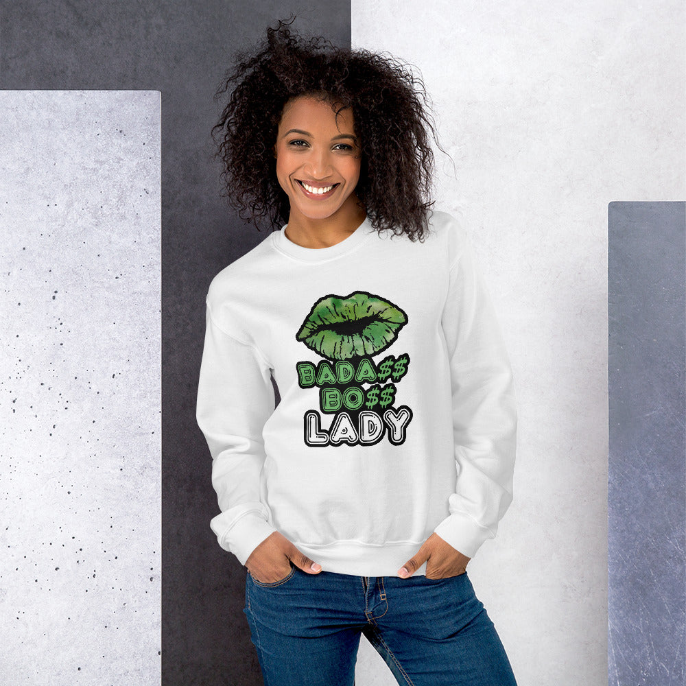 BADA$$ BO$$ LADY Sweatshirt - Fearless Confidence Coufeax™