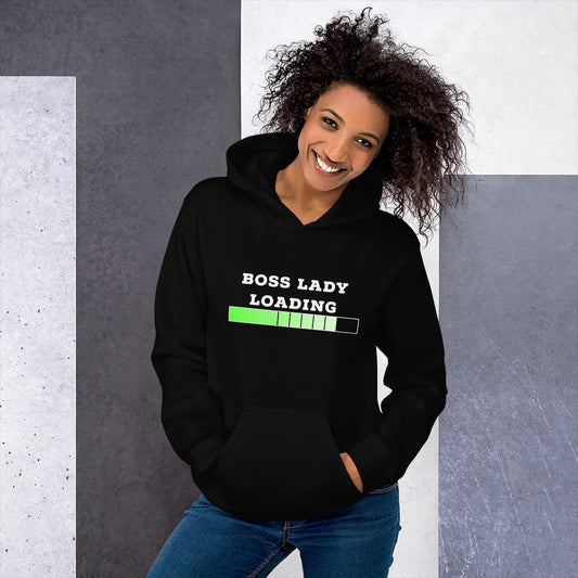 BOSS LADY LOADING Hoodie - Fearless Confidence Coufeax™
