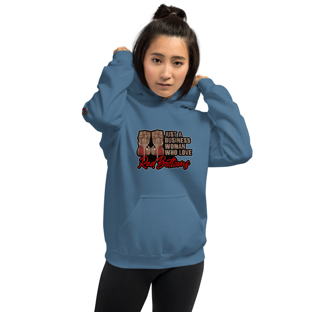 JUST A BUSINESSWOMAN WHO LOVES RED BOTTOMS Hoodie - Fearless Confidence Coufeax™